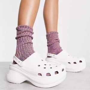 Crocs Bae Platform Clog White size 8 NWT